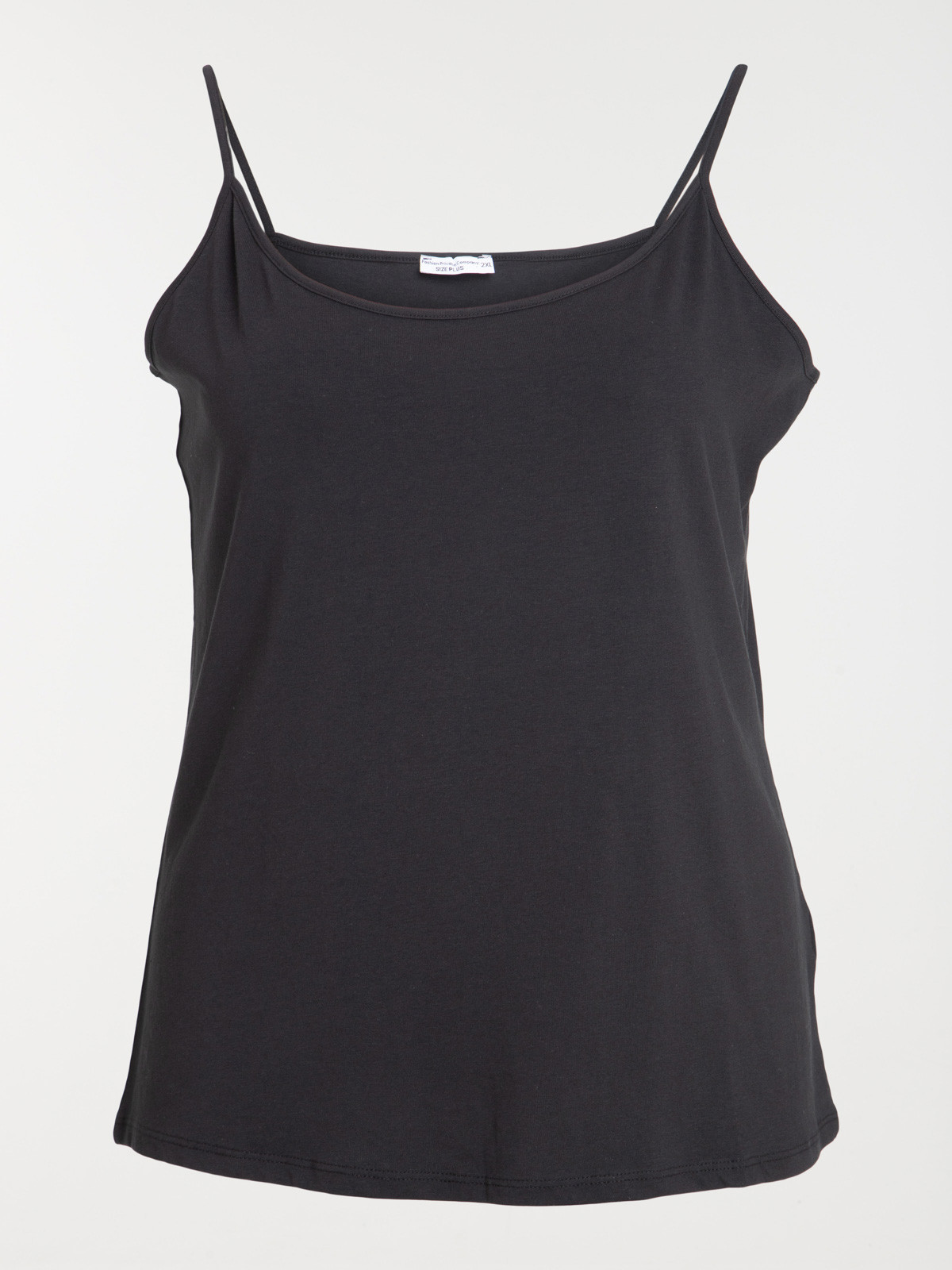 Débardeur noir grande taille femme