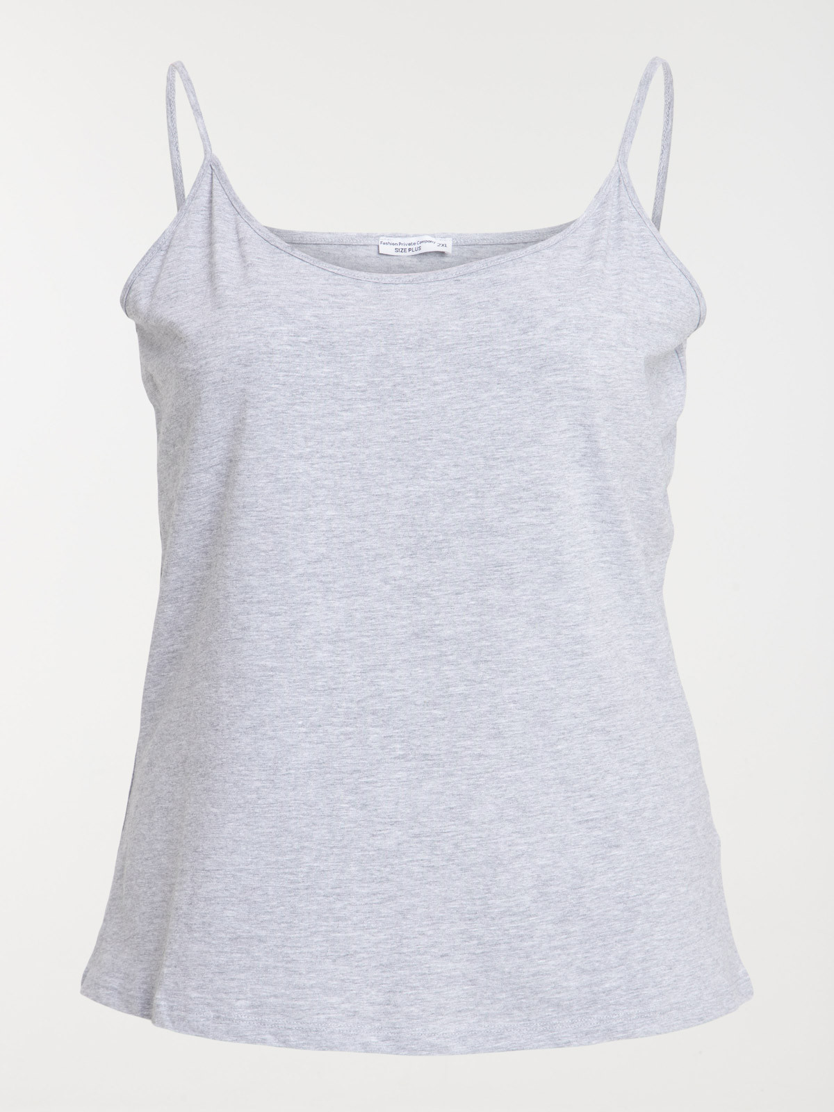 Débardeur gris chiné grande taille femme