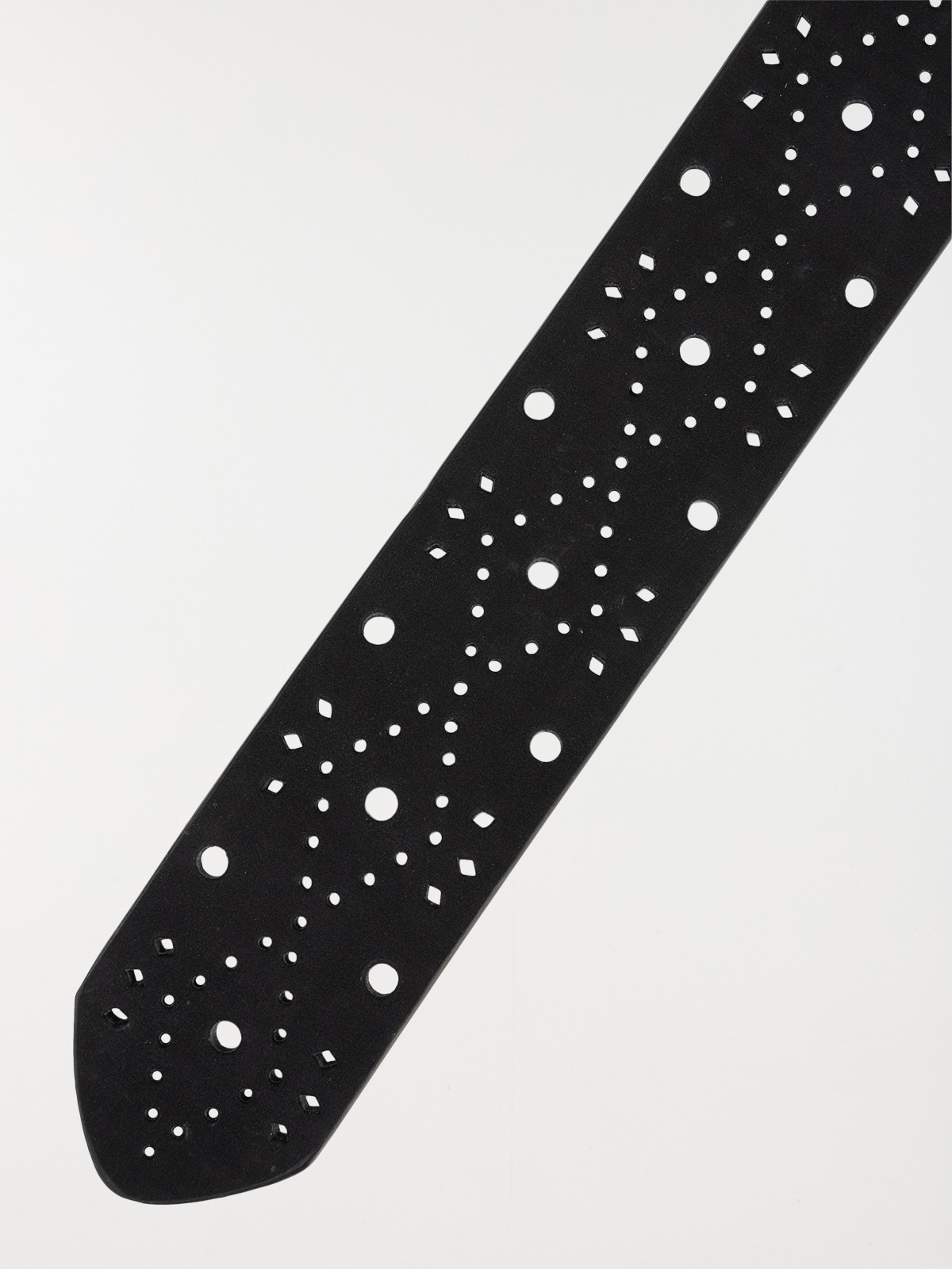 Ceinture ajourée noire femme