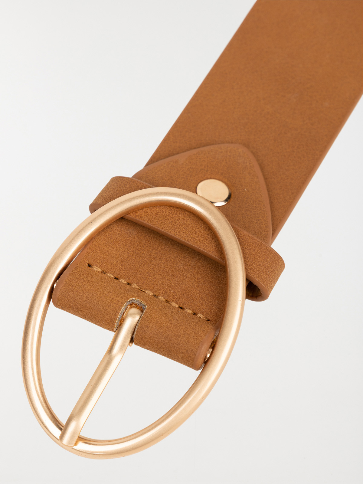 Ceinture ajourée camel femme