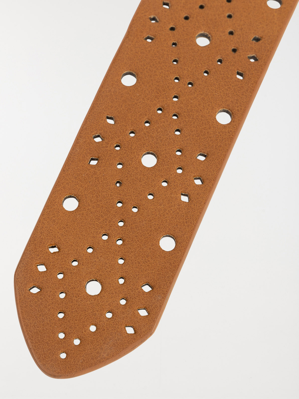 Ceinture ajourée camel femme