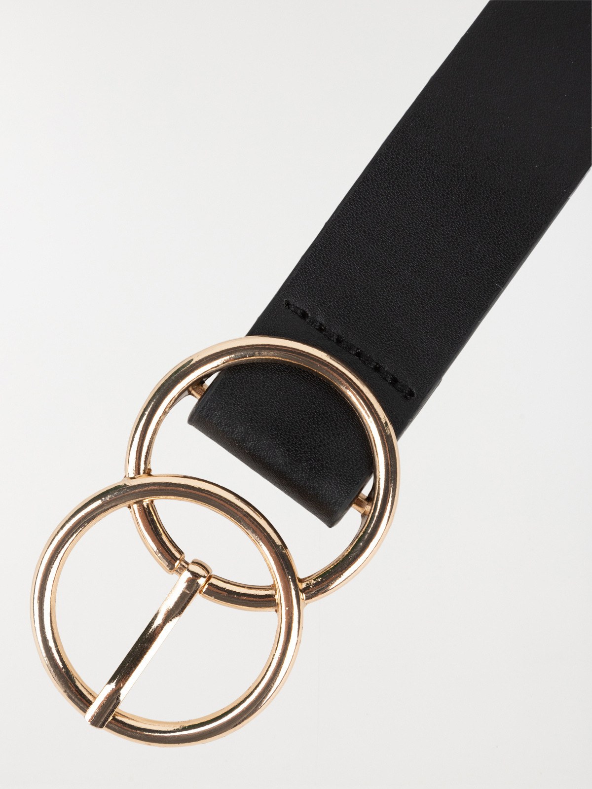 Ceinture Fine Femme En Cuir Véritable 2,2 Cm - Boucle Fer à Cheval Dorée - Fabriquée En Allemagne - Taille 80 à 120