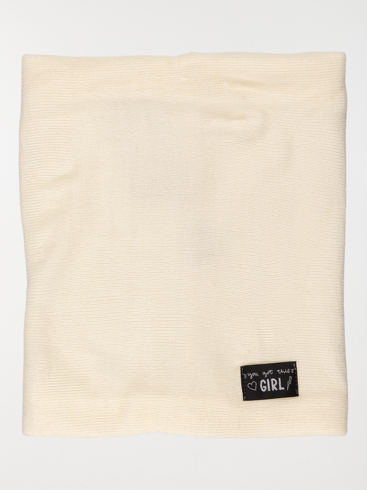 Snood écru intérieur polaire fille 