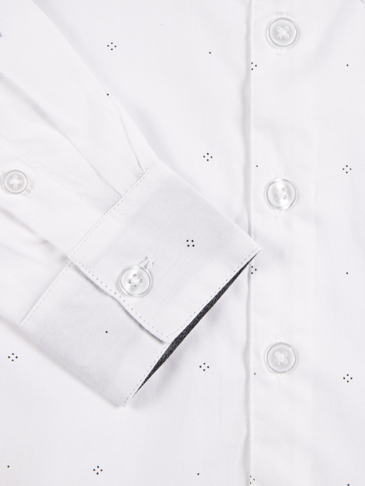 Chemise imprimée blanche garçon (3-8A) Chemise imprimée blanche garçon (3-8A)