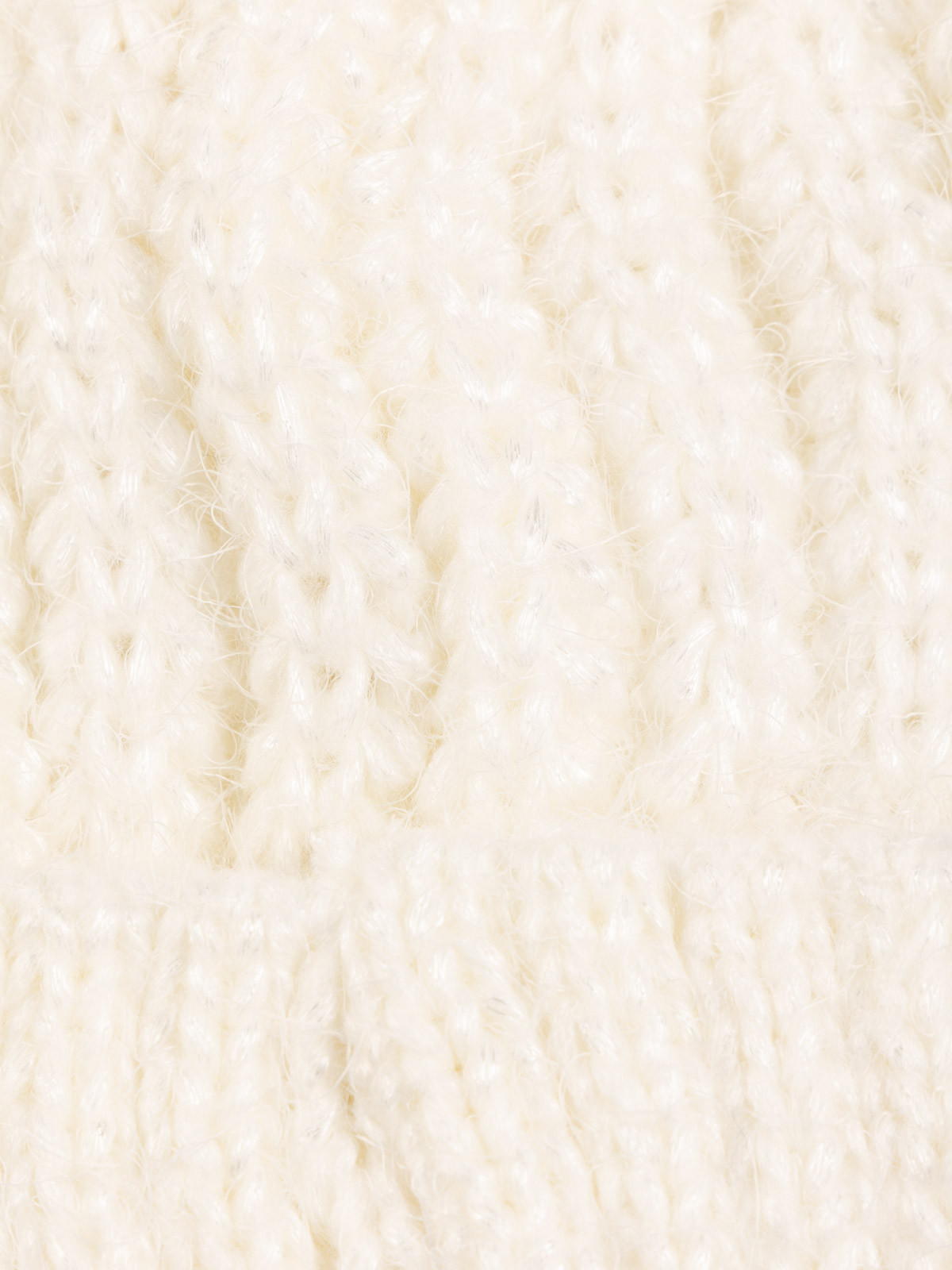 Bonnet pompon écru fille Bonnet pompon écru fille