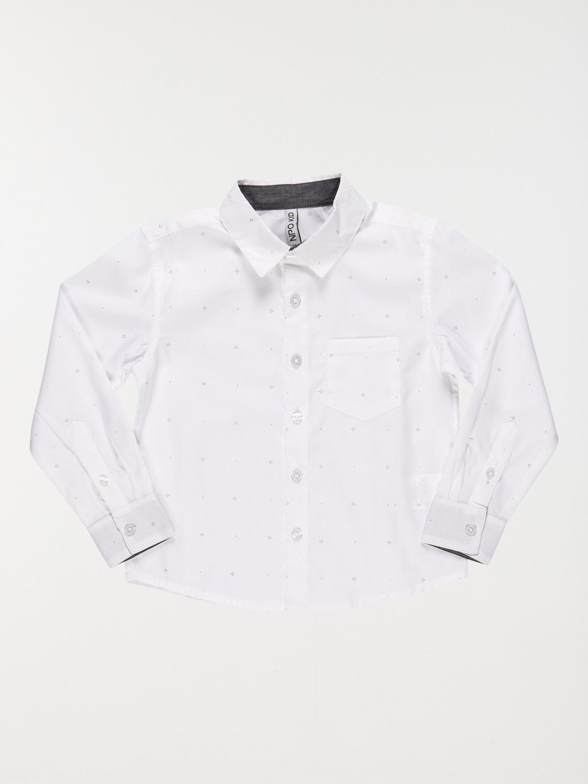 Chemise imprimée blanche garçon (3-8A)