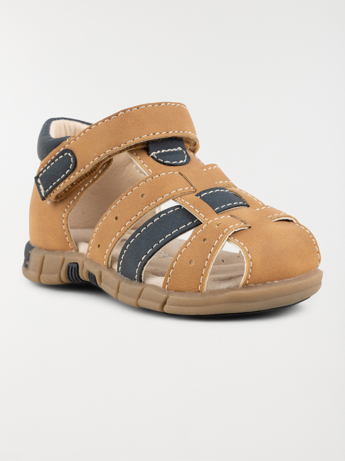 Sandales à scratchs camel garçon (20-23) Sandales à scratchs camel garçon (20-23)