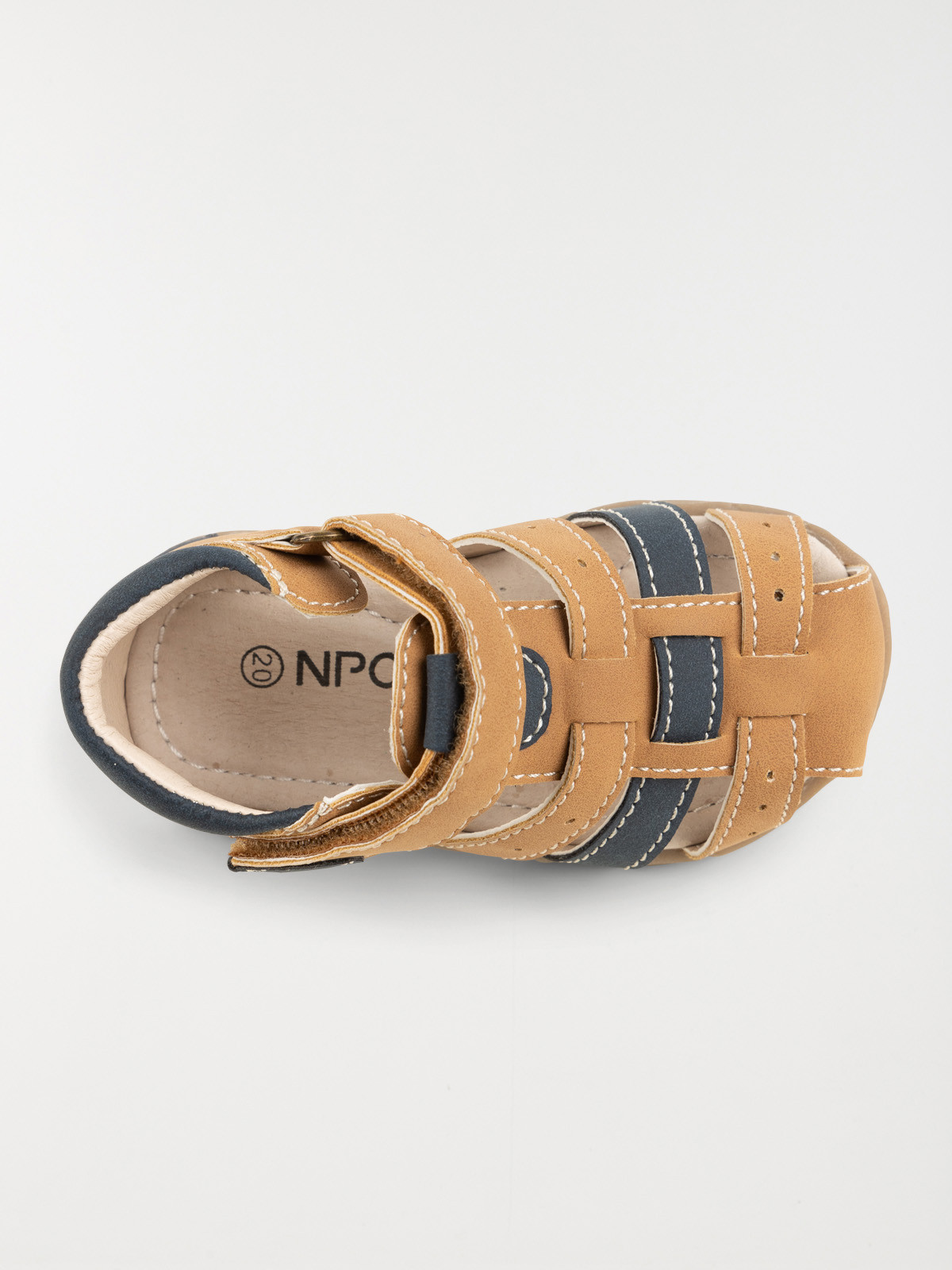 Sandales à scratchs camel garçon (20-23) Sandales à scratchs camel garçon (20-23)