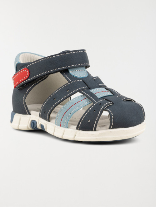 Sandales à scratchs navy garçon (20-23)