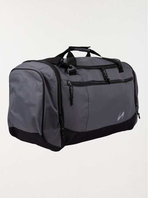 Sac de voyage gris et noir 87L