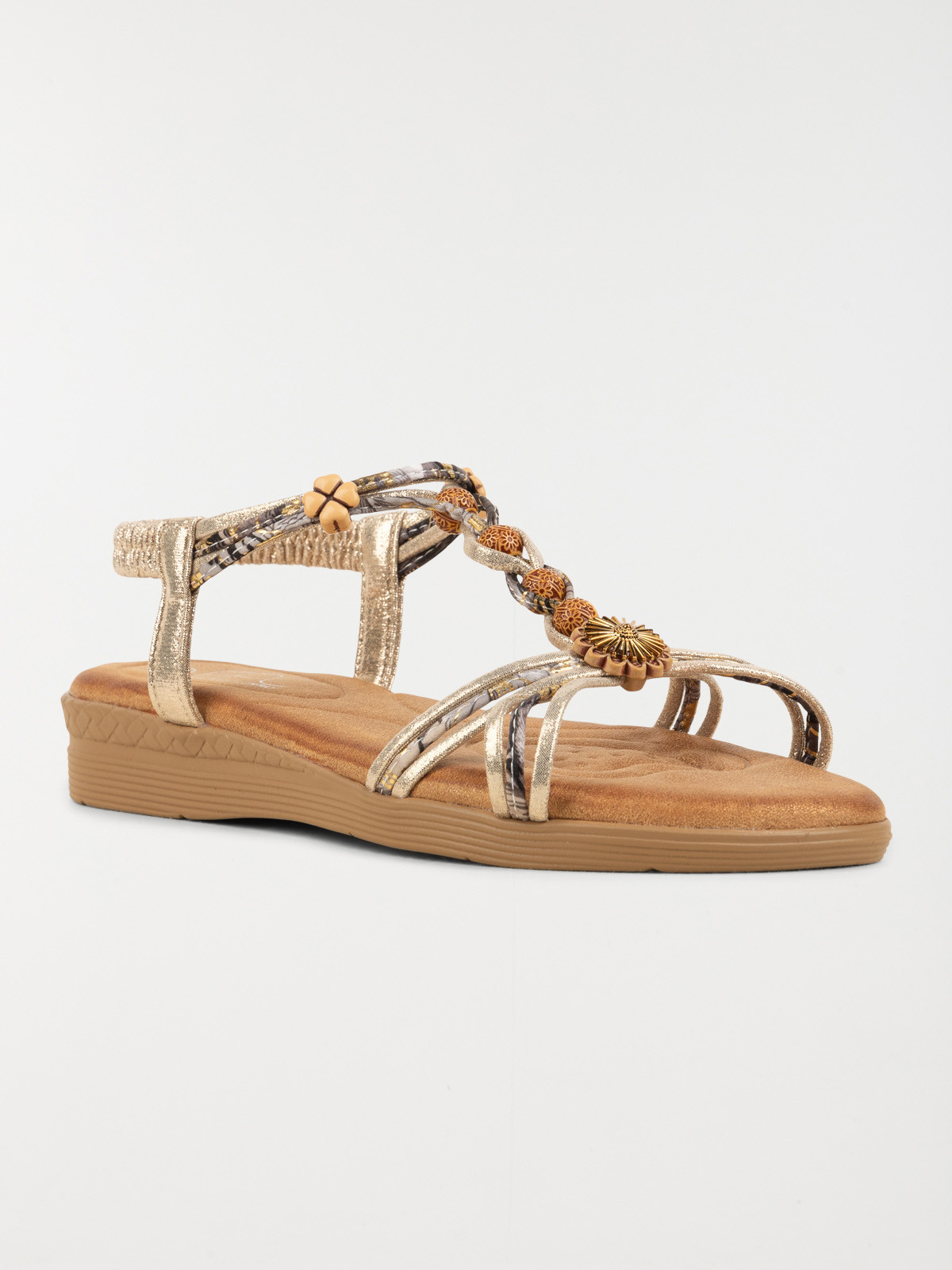 Sandale plate bijoux or femme (36-41) Sandale plate bijoux or femme (36-41)