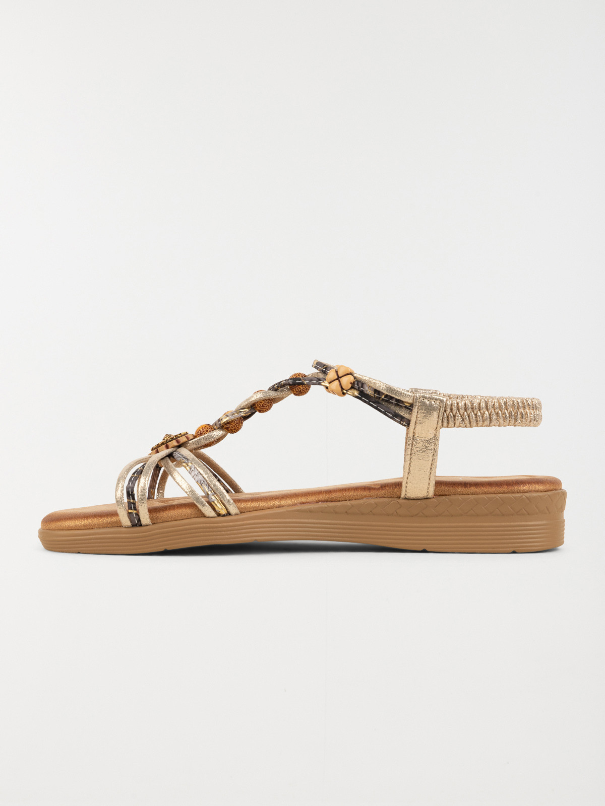 Sandale plate bijoux or femme (36-41) Sandale plate bijoux or femme (36-41)