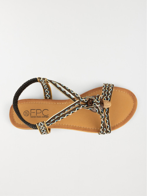 Sandales plates ethniques...