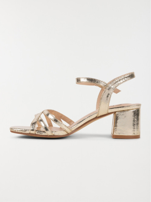 Sandales à talons dorées femme (36-41) Sandales à talons dorées femme (36-41)