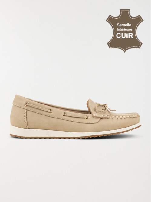Mocassin beige femme (36-41)