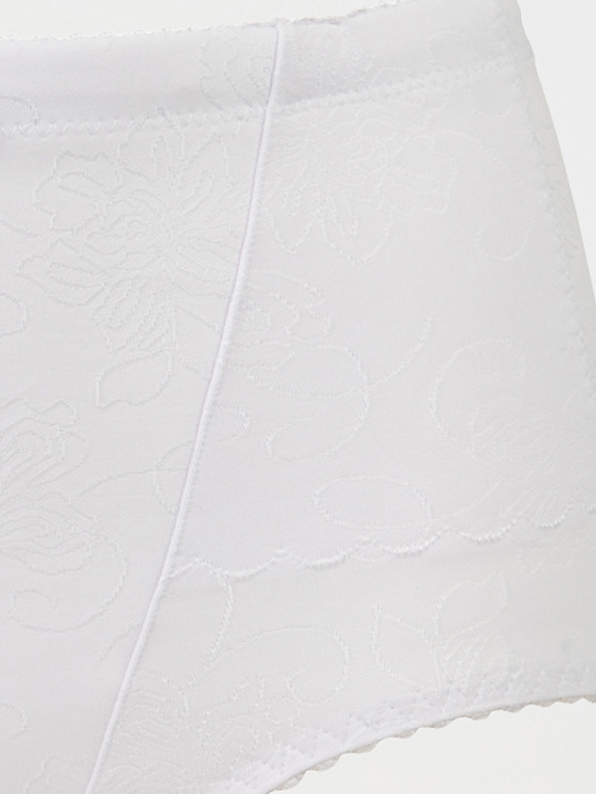 Gaine maintien brodée blanche femme