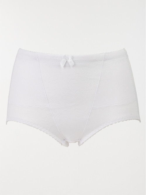 Gaine maintien brodée blanche femme