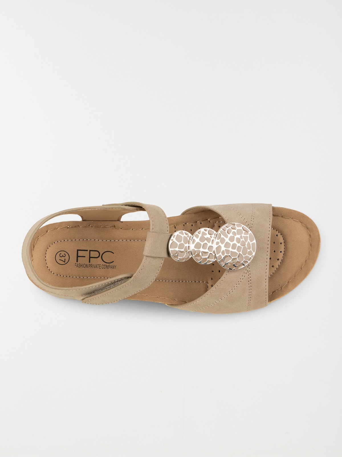 Sandales coloris beige femme (36-41)