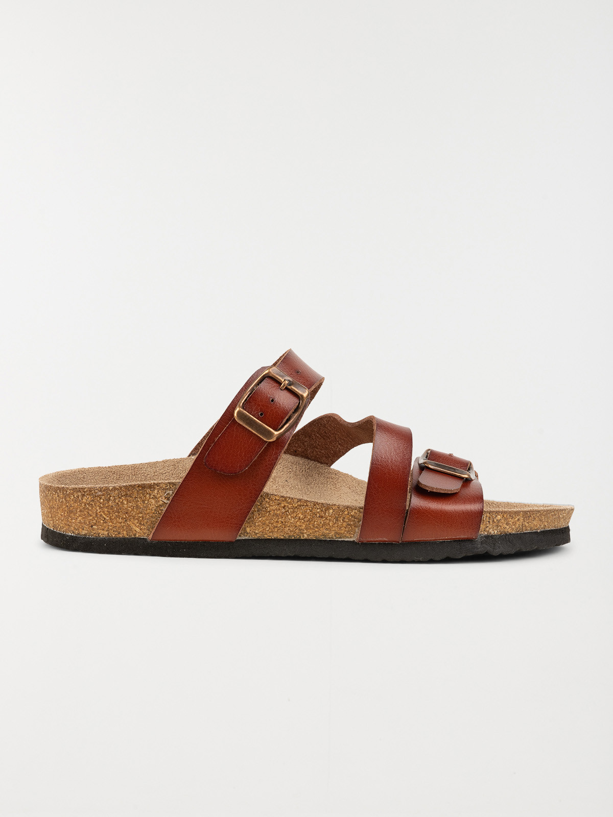 Mules plates cognac femme (36-41)