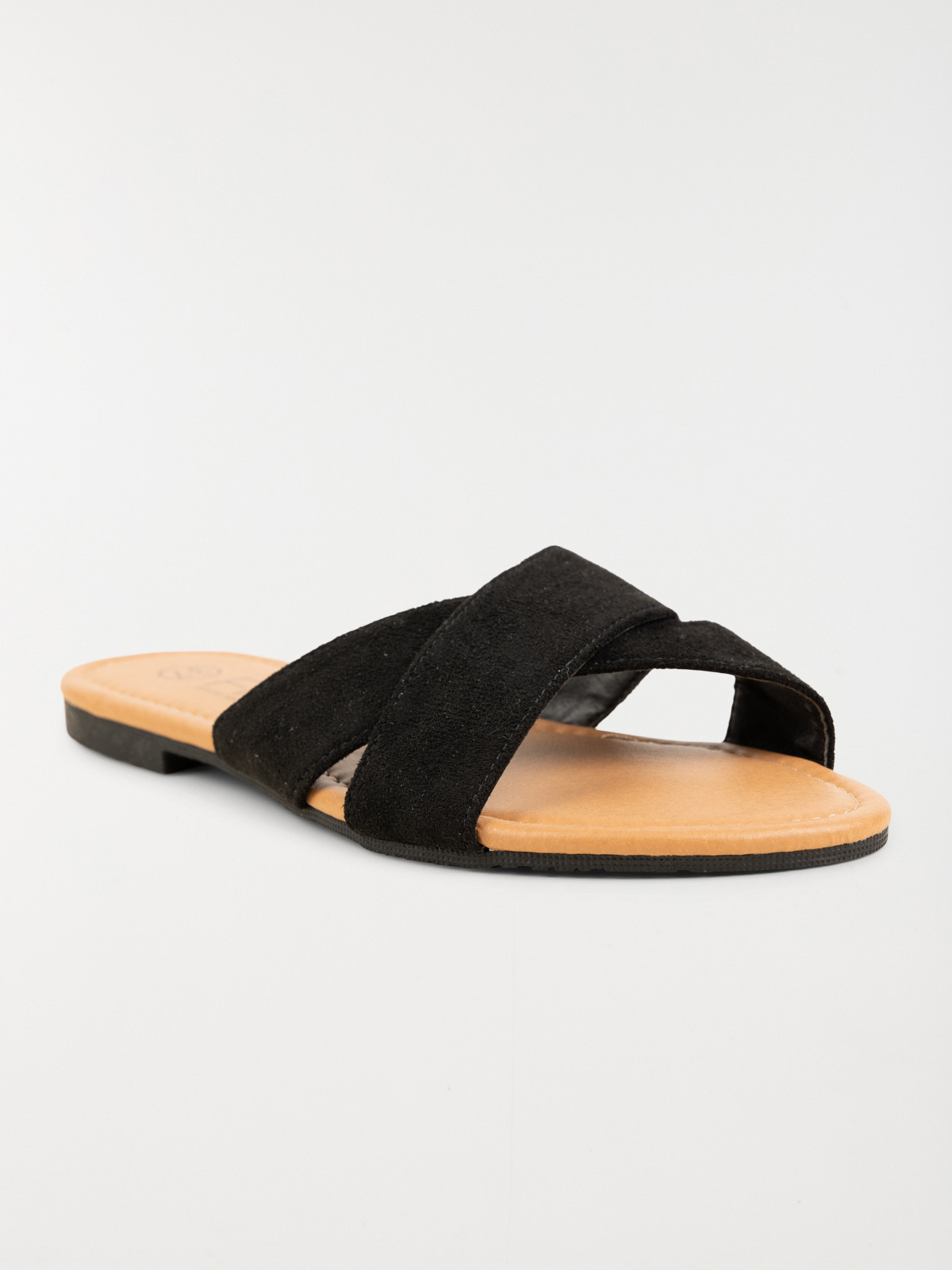 Mule plate velours noire femme (36-41) Mule plate velours noire femme (36-41)