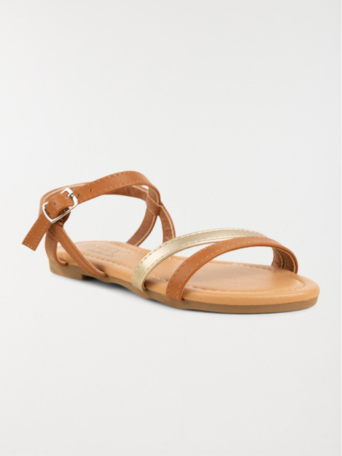 Nu-pieds marrons fille (31-37)