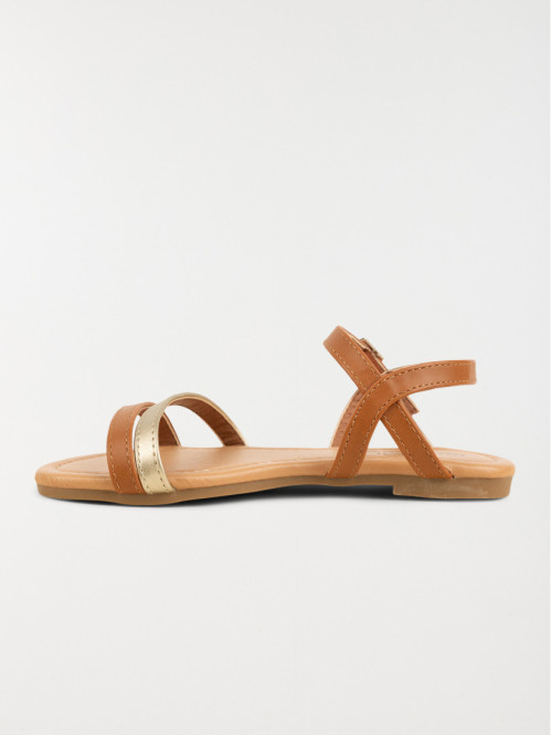 Nu-pieds marrons fille (31-37)
