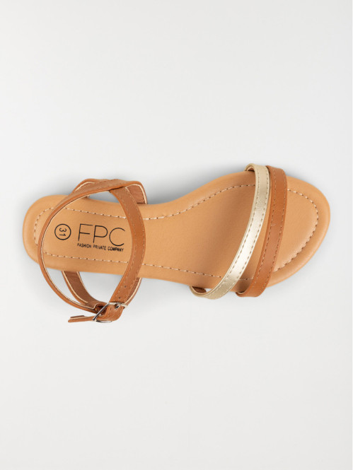 Nu-pieds marrons fille (31-37)