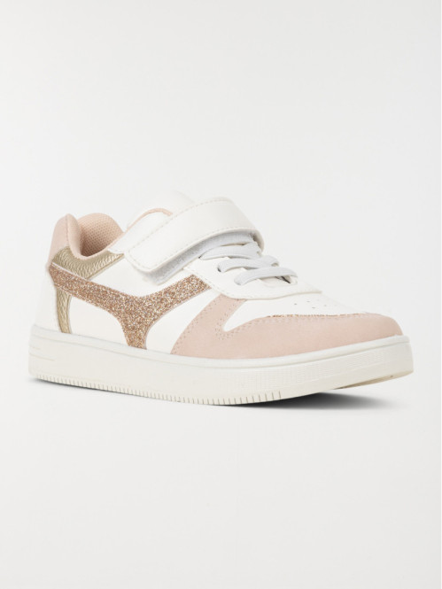 Basket à scratch pailletée fille (31-35) Basket à scratch pailletée fille (31-35)