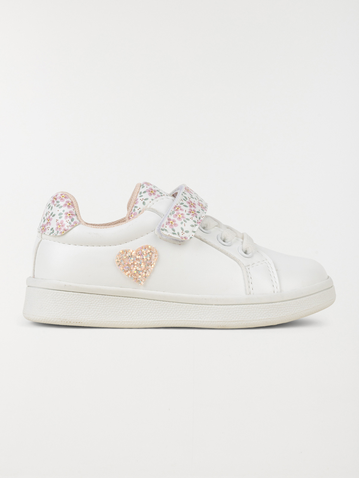 Basket à scratch blanche fille (24-30)