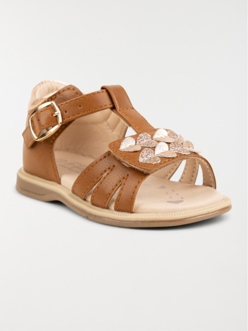 Sandale bébé marron fille...