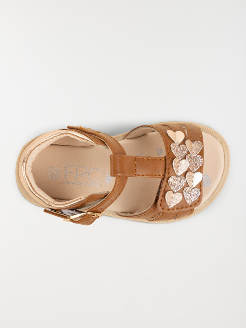 Sandale bébé marron fille...