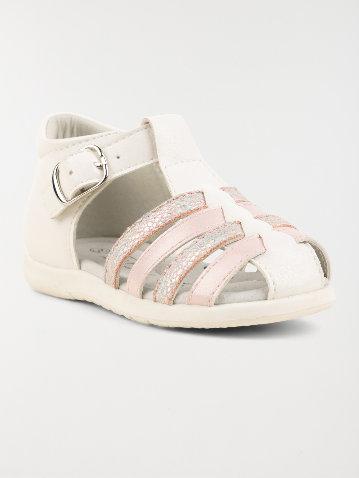 Sandales fermées blanches fille (18-23) Sandales fermées blanches fille (18-23)