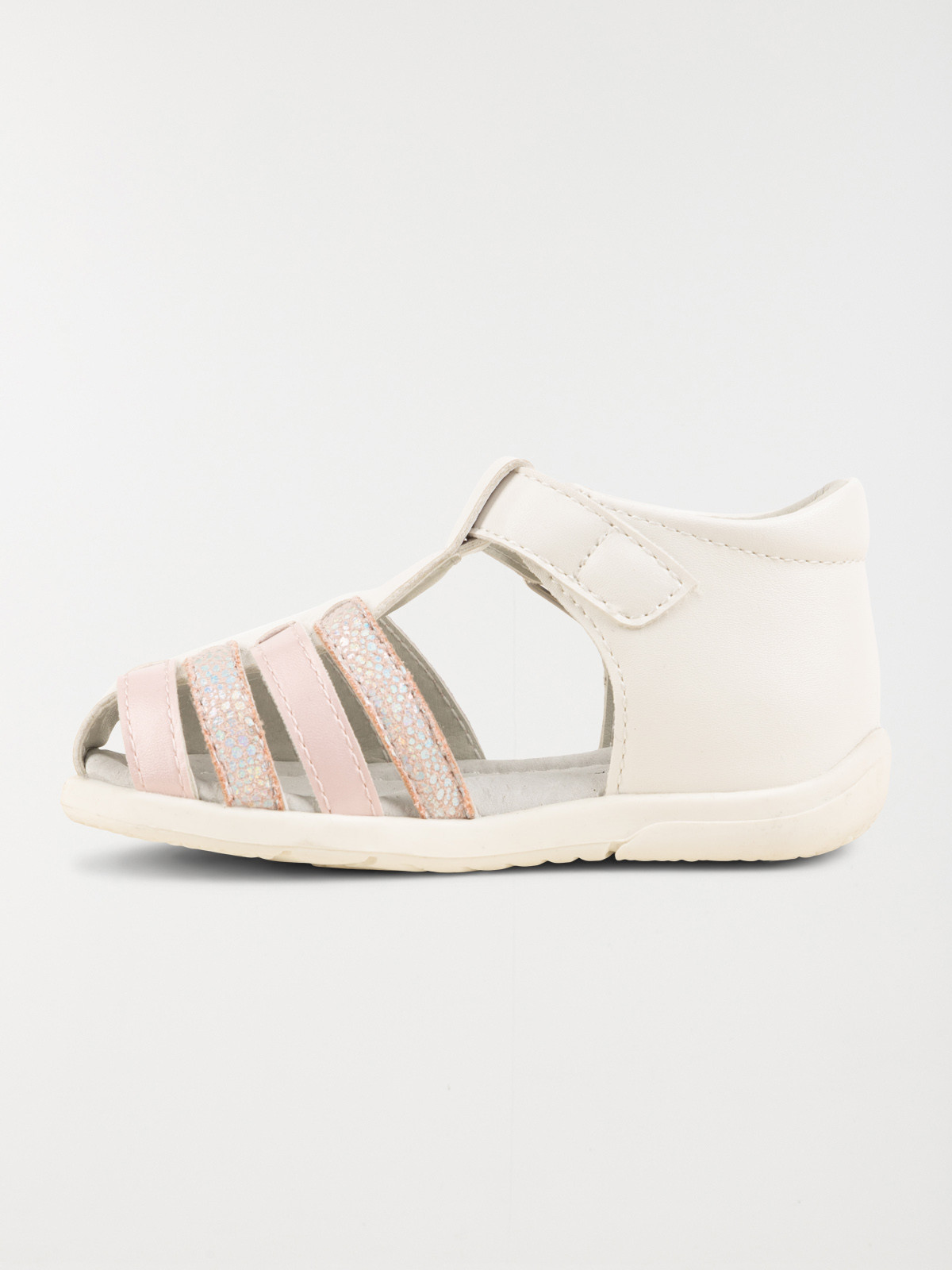 Sandales fermées blanches fille (18-23) Sandales fermées blanches fille (18-23)