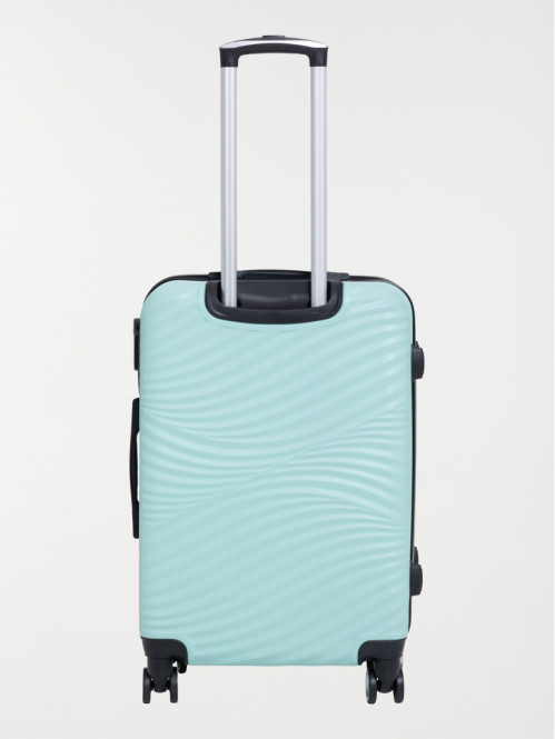 Valise rigide verte à roulettes Valise rigide verte à roulettes