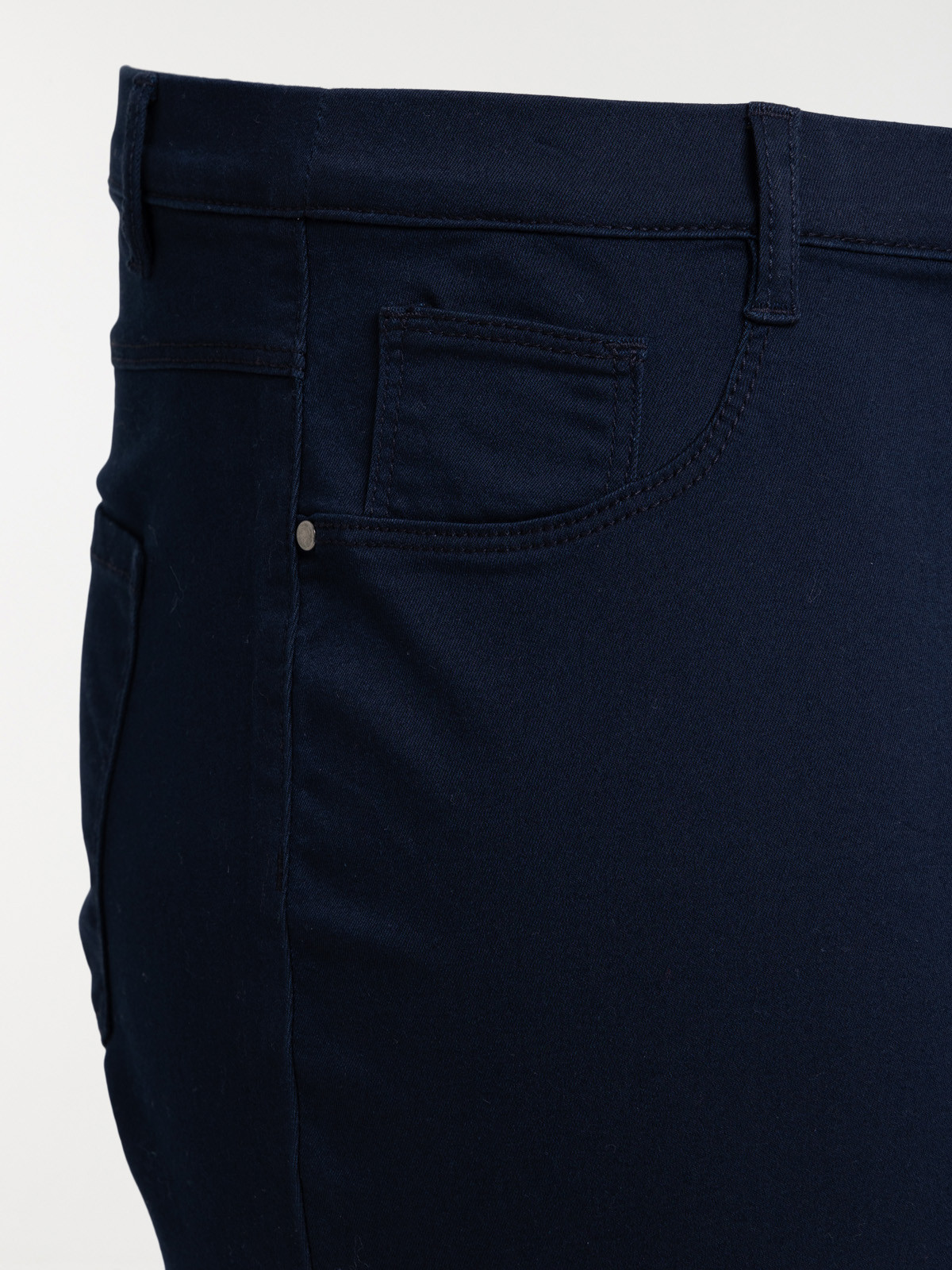 Pantacourt marine grande taille femme