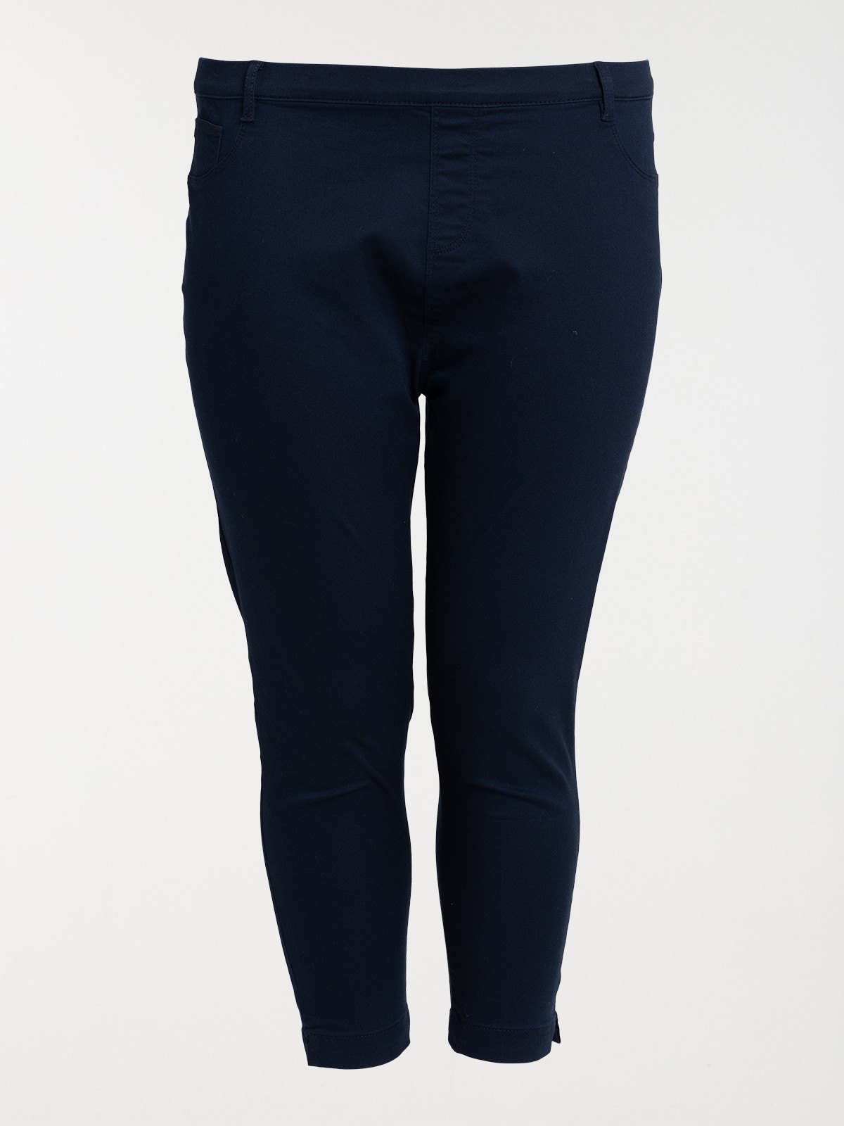 Pantacourt marine grande taille femme
