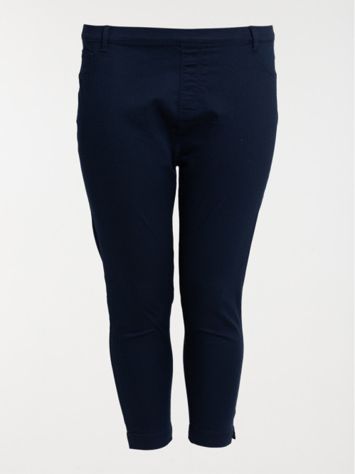 Pantacourt marine grande taille femme