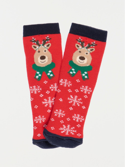 Chaussettes de Noël imprimées bébé