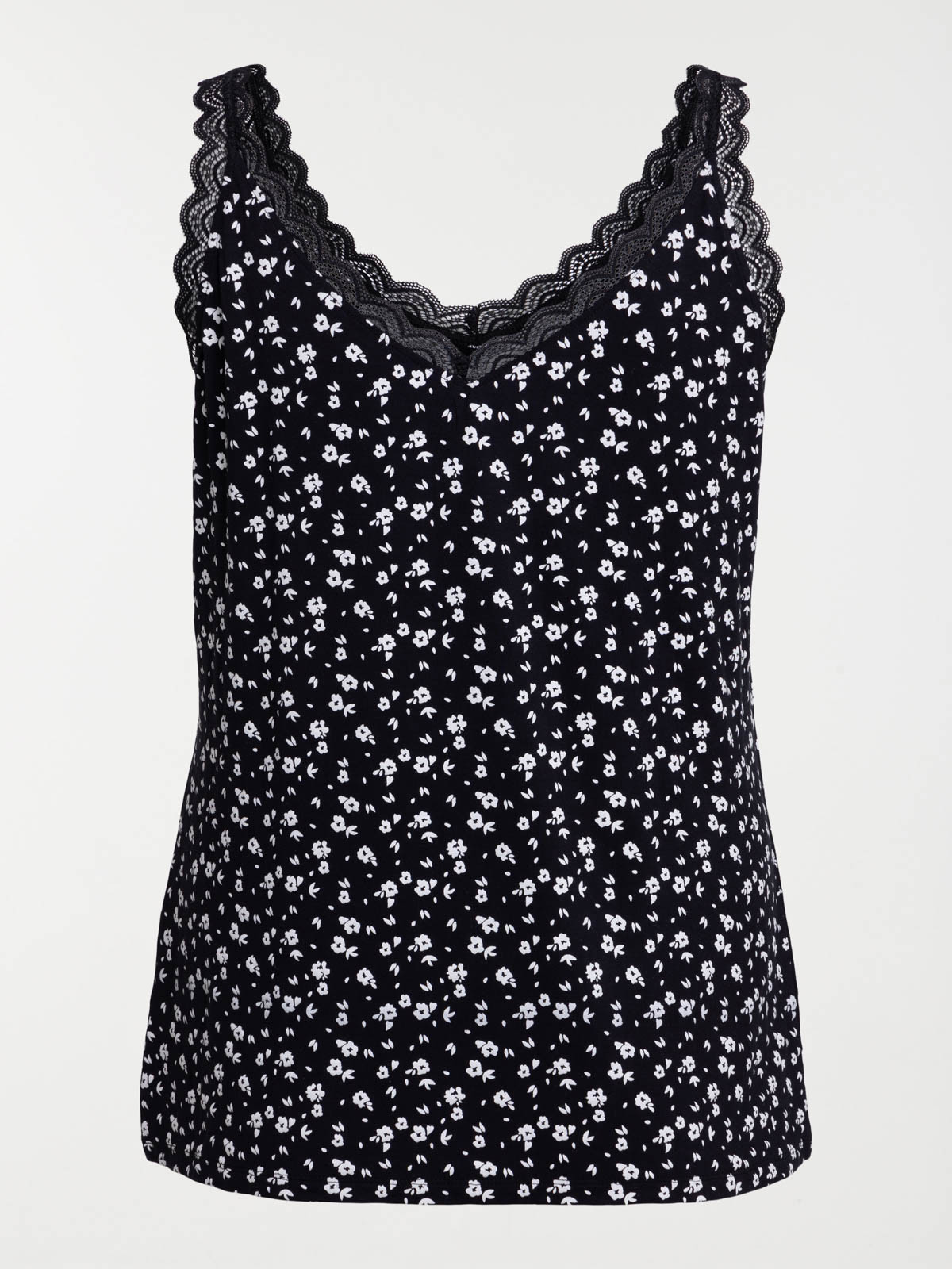 Débardeur fleuri grande taille femme