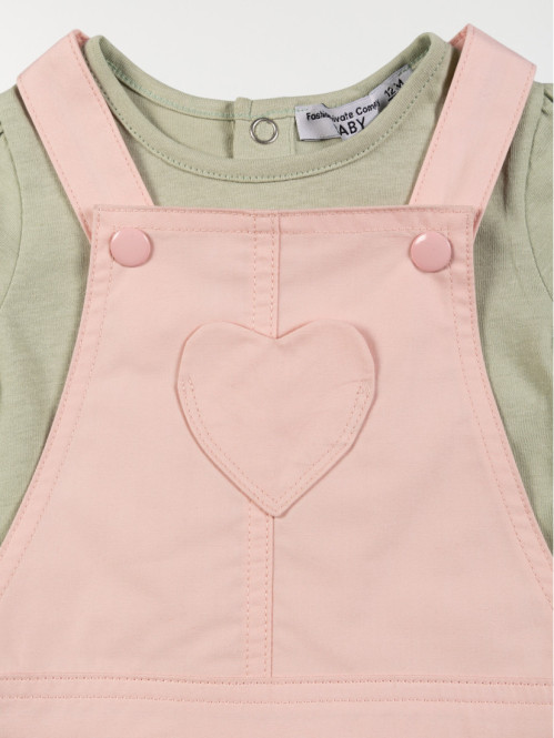 Ensemble t-shirt/salopette...