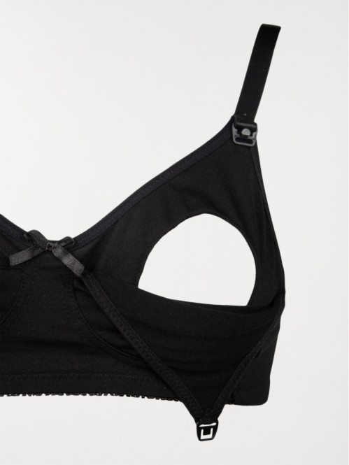 Soutien-gorge d'allaitement noir 