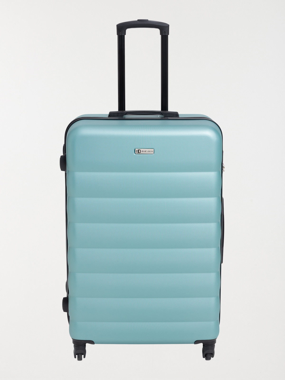 Valise rigide verte à roulettes