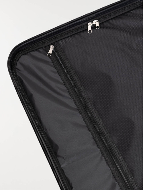 Valise rigide à roulettes rose