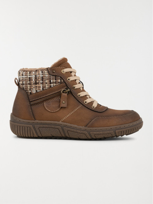Chaussure montante cognac femme (36-41)