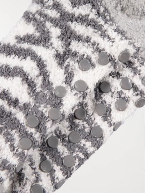 Lot 2 paires chaussettes pompons femme