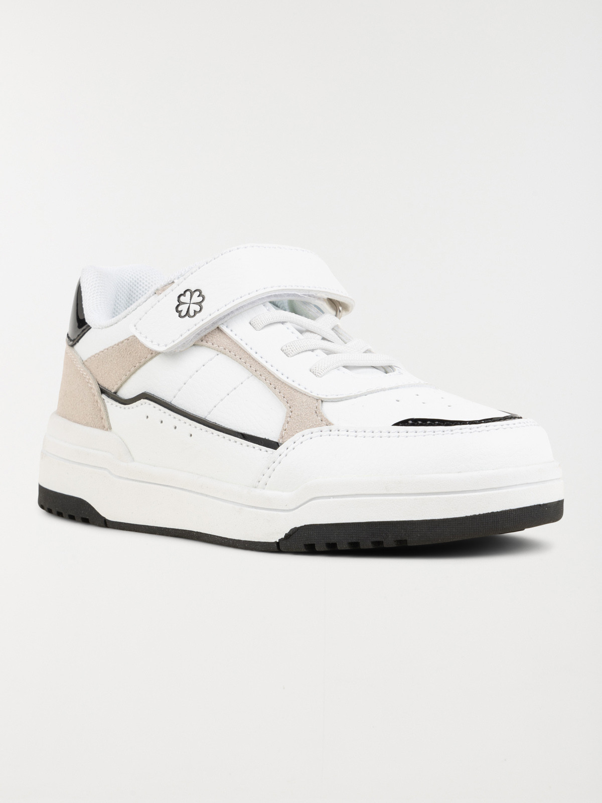 Baskets blanches fille scratch (31-35)