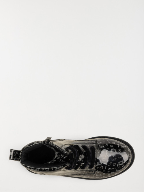 Bottines vernies imprimées fille (31-35) Bottines vernies imprimées fille (31-35)