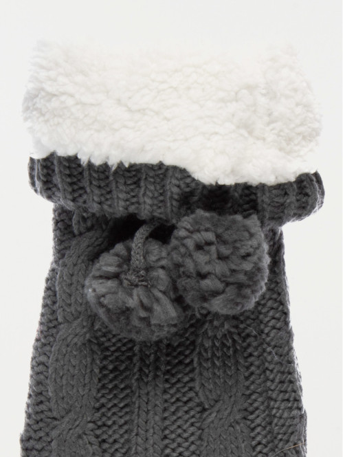 Chaussettes maille torsadée femme Chaussettes maille torsadée femme