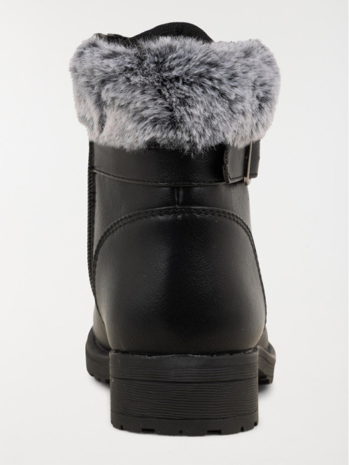 Bottines revers fourré...