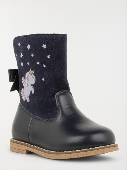 Bottes noire licorne fille (24-30) Bottes noire licorne fille (24-30)